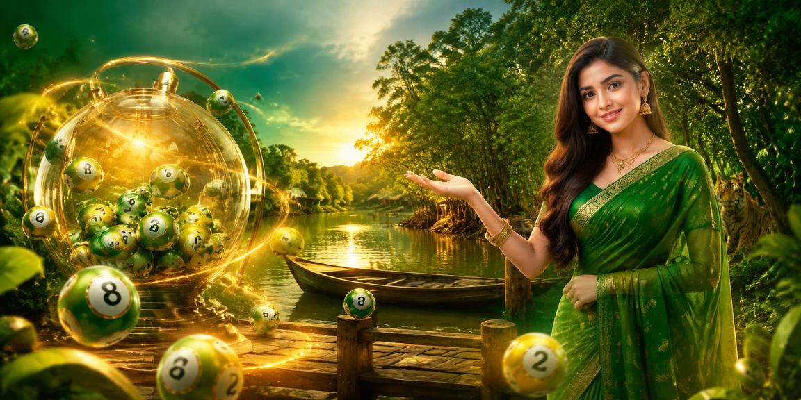 সুন্দরবনের প্রকৃতি থিমে লটারি গেমের উত্তেজনাপূর্ণ দৃশ্য
