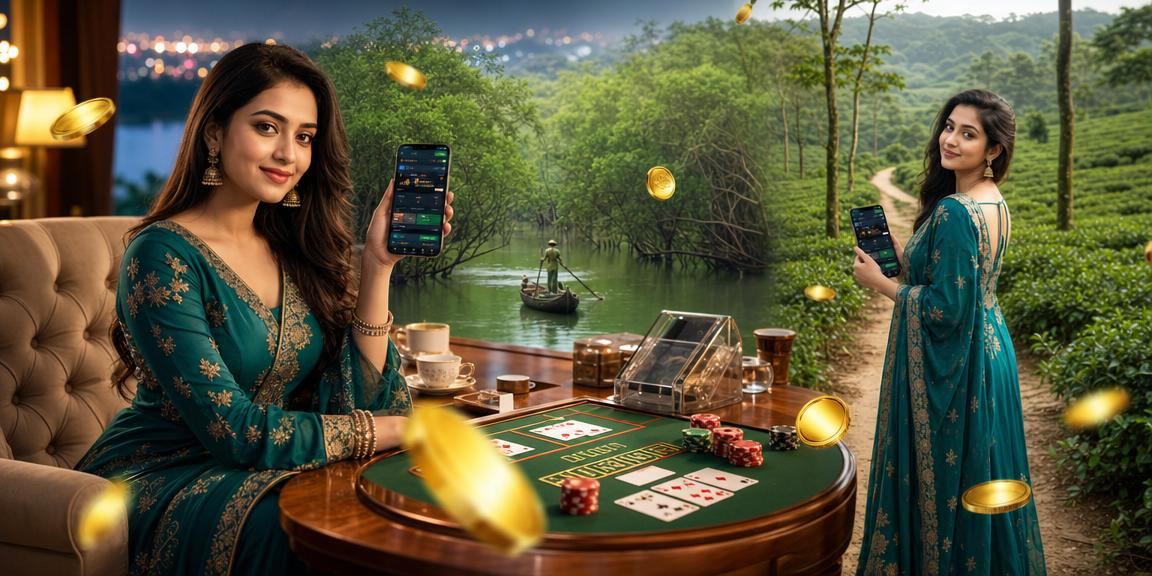 সিলেটের চা বাগানে বাকারাত গেম খেলার দৃশ্য, bd222 লাইভ ক্যাসিনো রিভিউ